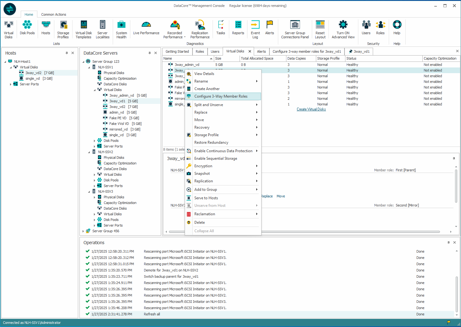 3-Way Virtual Disks